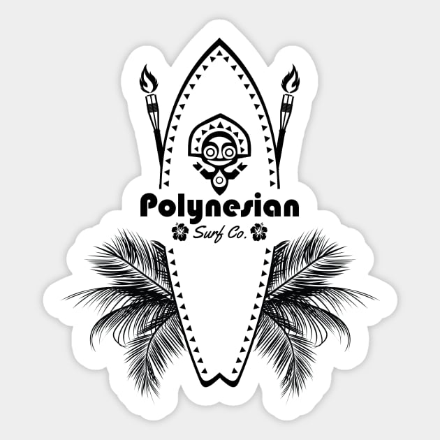 Polynesian Surf Co. Sticker by duckandbear